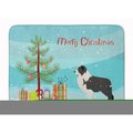 Micasa Black Border Collie Christmas Tree Machine Washable Memory Foam Mat MI750451